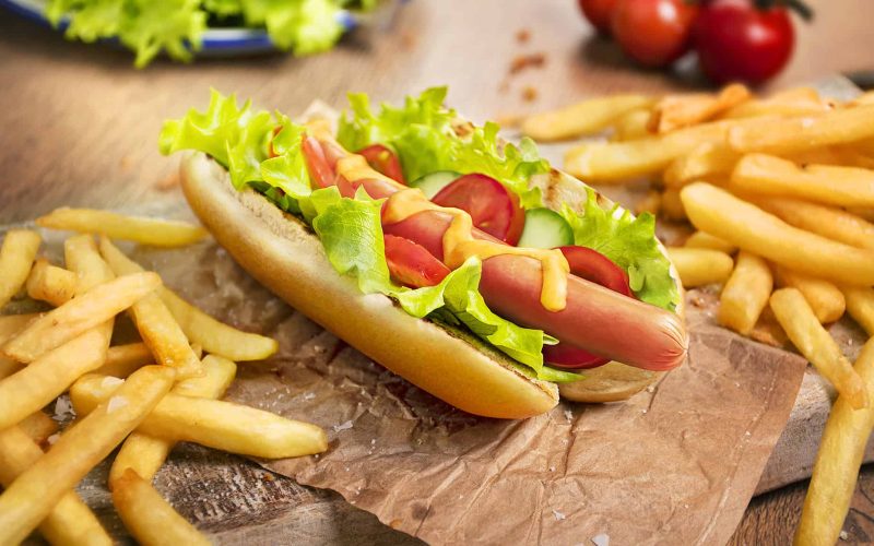 Hot Dog s hranolkami na detskú oslavu
